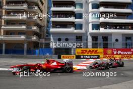29.05.2011 Monte Carlo, Monaco,  Felipe Massa (BRA), Scuderia Ferrari leads Lewis Hamilton (GBR), McLaren Mercedes - Formula 1 World Championship, Rd 06, Monaco Grand Prix, Sunday Race
