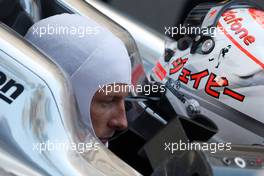 29.05.2011 Monte Carlo, Monaco,  Jenson Button (GBR), McLaren Mercedes, waits for the restart - Formula 1 World Championship, Rd 06, Monaco Grand Prix, Sunday Race