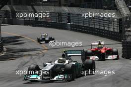29.05.2011 Monte Carlo, Monaco,  Nico Rosberg (GER), Mercedes GP  - Formula 1 World Championship, Rd 06, Monaco Grand Prix, Sunday Race