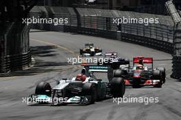 29.05.2011 Monte Carlo, Monaco,  Michael Schumacher (GER), Mercedes GP  - Formula 1 World Championship, Rd 06, Monaco Grand Prix, Sunday Race