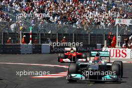 28.05.2011 Monaco, Monte Carlo, Michael Schumacher (GER), Mercedes GP Petronas F1 Team, MGP W02 - Formula 1 World Championship, Rd 6, Monaco Grand Prix, Saturday Qualifying