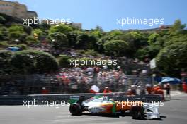 28.05.2011 Monaco, Monte Carlo, Adrian Sutil (GER), Force India F1 Team, VJM-04 - Formula 1 World Championship, Rd 6, Monaco Grand Prix, Saturday Practice