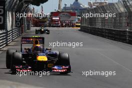 28.05.2011 Monaco, Monte Carlo, Mark Webber (AUS), Red Bull Racing, RB7 - Formula 1 World Championship, Rd 6, Monaco Grand Prix, Saturday Practice