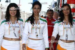 29.05.2011 Monte Carlo, Monaco,  Force India F1 Team girls - Formula 1 World Championship, Rd 06, Monaco Grand Prix, Sunday