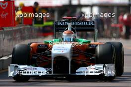 26.05.2011 Monte Carlo, Monaco,  Adrian Sutil (GER), Force India  - Formula 1 World Championship, Rd 06, Monaco Grand Prix, Thursday Practice