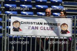 26.05.2011 Monaco, Monte Carlo, Fan poster for Christian Horner (GBR), Red Bull Racing, Sporting Director - Formula 1 World Championship, Rd 6, Monaco Grand Prix, Thursday