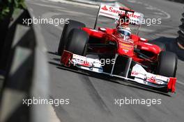 26.05.2011 Monaco, Monte Carlo, Fernando Alonso (ESP), Scuderia Ferrari, F150 - Formula 1 World Championship, Rd 6, Monaco Grand Prix, Thursday Practice