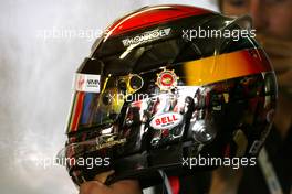 26.05.2011 Monte Carlo, Monaco,  Helmet of Jerome d'Ambrosio (BEL), Virgin Racing  - Formula 1 World Championship, Rd 06, Monaco Grand Prix, Thursday Practice