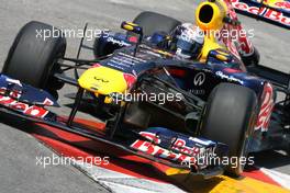 26.05.2011 Monte Carlo, Monaco,  Sebastian Vettel (GER), Red Bull Racing  - Formula 1 World Championship, Rd 06, Monaco Grand Prix, Thursday Practice