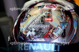 26.05.2011 Monte Carlo, Monaco,  The Monaco design helmet of Sebastian Vettel (GER), Red Bull Racing - Formula 1 World Championship, Rd 06, Monaco Grand Prix, Thursday Practice