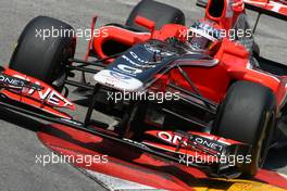 26.05.2011 Monte Carlo, Monaco,  Jerome d'Ambrosio (BEL), Virgin Racing  - Formula 1 World Championship, Rd 06, Monaco Grand Prix, Thursday Practice