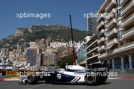 26.05.2011 Monte Carlo, Monaco,  Pastor Maldonado (VEN), AT&T Williams - Formula 1 World Championship, Rd 06, Monaco Grand Prix, Thursday Practice