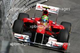 26.05.2011 Monte Carlo, Monaco,  Felipe Massa (BRA), Scuderia Ferrari  - Formula 1 World Championship, Rd 06, Monaco Grand Prix, Thursday Practice