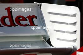 26.05.2011 Monte Carlo, Monaco,  Scuderia Ferrari Technical detail rear wing - Formula 1 World Championship, Rd 06, Monaco Grand Prix, Thursday Practice