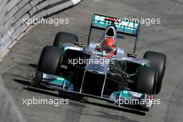 26.05.2011 Monte Carlo, Monaco,  Michael Schumacher (GER), Mercedes GP  - Formula 1 World Championship, Rd 06, Monaco Grand Prix, Thursday Practice