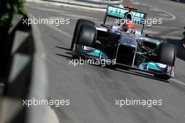 26.05.2011 Monaco, Monte Carlo, Michael Schumacher (GER), Mercedes GP Petronas F1 Team, MGP W02 - Formula 1 World Championship, Rd 6, Monaco Grand Prix, Thursday Practice