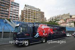 25.05.2011 Monte Carlo, Monaco,  Toro Rosso Truck lorry on the circuit - Formula 1 World Championship, Rd 06, Monaco Grand Prix, Wednesday