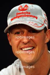 25.05.2011 Monte Carlo, Monaco,  Michael Schumacher (GER), Mercedes GP Petronas F1 Team - Formula 1 World Championship, Rd 06, Monaco Grand Prix, Wednesday Press Conference