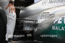 01.02.2011 Valencia, Spain,  MGP W02 detail - Mercedes GP Petronas F1 Team MGP W02 Launch - Formula 1 World Championship