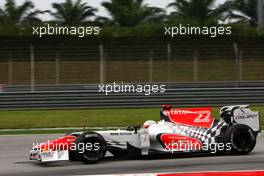 08.04.2011 Sepang, Malaysia,  Narain Karthikeyan (IND), Hispania Racing Team, HRT  - Formula 1 World Championship, Rd 02, Malaysian Grand Prix, Friday Practice