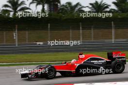 08.04.2011 Sepang, Malaysia,  Timo Glock (GER), Virgin Racing  - Formula 1 World Championship, Rd 02, Malaysian Grand Prix, Friday Practice