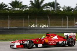 08.04.2011 Sepang, Malaysia,  Felipe Massa (BRA), Scuderia Ferrari  - Formula 1 World Championship, Rd 02, Malaysian Grand Prix, Friday Practice