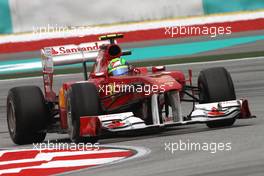 08.04.2011 Sepang, Malaysia,  Felipe Massa (BRA), Scuderia Ferrari  - Formula 1 World Championship, Rd 02, Malaysian Grand Prix, Friday Practice