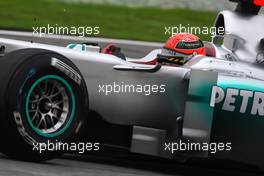 08.04.2011 Sepang, Malaysia,  Michael Schumacher (GER), Mercedes GP  - Formula 1 World Championship, Rd 02, Malaysian Grand Prix, Friday Practice
