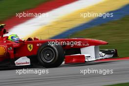 08.04.2011 Sepang, Malaysia,  Felipe Massa (BRA), Scuderia Ferrari - Formula 1 World Championship, Rd 02, Malaysian Grand Prix, Friday Practice