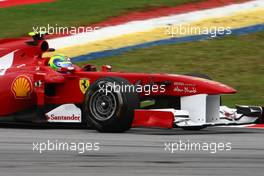 08.04.2011 Sepang, Malaysia,  Felipe Massa (BRA), Scuderia Ferrari - Formula 1 World Championship, Rd 02, Malaysian Grand Prix, Friday Practice