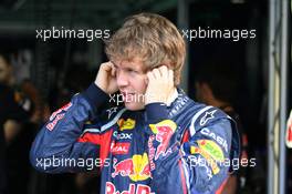 08.04.2011 Sepang, Malaysia,  Sebastian Vettel (GER), Red Bull Racing - Formula 1 World Championship, Rd 02, Malaysian Grand Prix, Friday