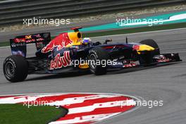 08.04.2011 Sepang, Malaysia,  Sebastian Vettel (GER), Red Bull Racing  - Formula 1 World Championship, Rd 02, Malaysian Grand Prix, Friday Practice