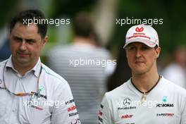 08.04.2011 Sepang, Malaysia,  Michael Schumacher (GER), Mercedes GP  - Formula 1 World Championship, Rd 02, Malaysian Grand Prix, Friday