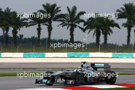 08.04.2011 Sepang, Malaysia,  Nico Rosberg (GER), Mercedes GP  - Formula 1 World Championship, Rd 02, Malaysian Grand Prix, Friday Practice