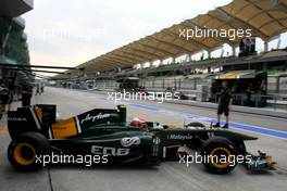 08.04.2011 Sepang, Malaysia,  Jarno Trulli (ITA), Team Lotus  - Formula 1 World Championship, Rd 02, Malaysian Grand Prix, Friday Practice