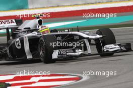 08.04.2011 Sepang, Malaysia,  Pastor Maldonado (VEN), Williams F1 Team  - Formula 1 World Championship, Rd 02, Malaysian Grand Prix, Friday Practice