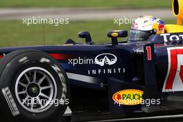 08.04.2011 Sepang, Malaysia,  Sebastian Vettel (GER), Red Bull Racing  - Formula 1 World Championship, Rd 02, Malaysian Grand Prix, Friday Practice