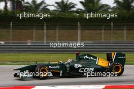 08.04.2011 Sepang, Malaysia,  Davide Valsecchi (ITA), test driver, Lotus F1 Team  - Formula 1 World Championship, Rd 02, Malaysian Grand Prix, Friday Practice