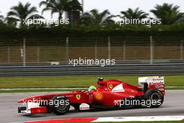 08.04.2011 Sepang, Malaysia,  Felipe Massa (BRA), Scuderia Ferrari  - Formula 1 World Championship, Rd 02, Malaysian Grand Prix, Friday Practice