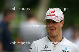08.04.2011 Sepang, Malaysia,  Michael Schumacher (GER), Mercedes GP  - Formula 1 World Championship, Rd 02, Malaysian Grand Prix, Friday