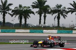 08.04.2011 Sepang, Malaysia,  Sebastian Vettel (GER), Red Bull Racing  - Formula 1 World Championship, Rd 02, Malaysian Grand Prix, Friday Practice