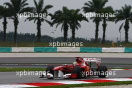 08.04.2011 Sepang, Malaysia,  Fernando Alonso (ESP), Scuderia Ferrari  - Formula 1 World Championship, Rd 02, Malaysian Grand Prix, Friday Practice