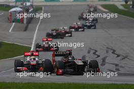 10.04.2011 Sepang, Malaysia,  Nick Heidfeld (GER), Lotus Renault F1 Team   - Formula 1 World Championship, Rd 02, Malaysian Grand Prix, Sunday Race