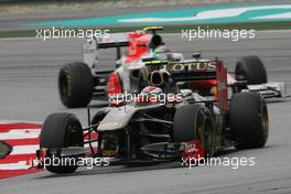 10.04.2011 Sepang, Malaysia,  Vitaly Petrov (RUS), Lotus Renalut F1 Team  - Formula 1 World Championship, Rd 02, Malaysian Grand Prix, Sunday Race