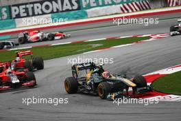 10.04.2011 Sepang, Malaysia,  Jarno Trulli (ITA), Team Lotus - Formula 1 World Championship, Rd 02, Malaysian Grand Prix, Sunday Race