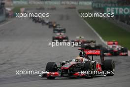 10.04.2011 Sepang, Malaysia,  Lewis Hamilton (GBR), McLaren Mercedes  - Formula 1 World Championship, Rd 02, Malaysian Grand Prix, Sunday Race