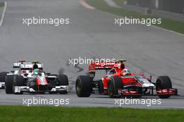 10.04.2011 Sepang, Malaysia,  Jerome d'Ambrosio (BEL), Virgin Racing  - Formula 1 World Championship, Rd 02, Malaysian Grand Prix, Sunday Race