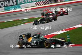 10.04.2011 Sepang, Malaysia,  Heikki Kovalainen (FIN), Team Lotus - Formula 1 World Championship, Rd 02, Malaysian Grand Prix, Sunday Race