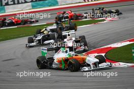 10.04.2011 Sepang, Malaysia,  Adrian Sutil (GER), Force India F1 Team - Formula 1 World Championship, Rd 02, Malaysian Grand Prix, Sunday Race