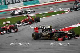 10.04.2011 Sepang, Malaysia,  Vitaly Petrov (RUS), Lotus Renault GP - Formula 1 World Championship, Rd 02, Malaysian Grand Prix, Sunday Race